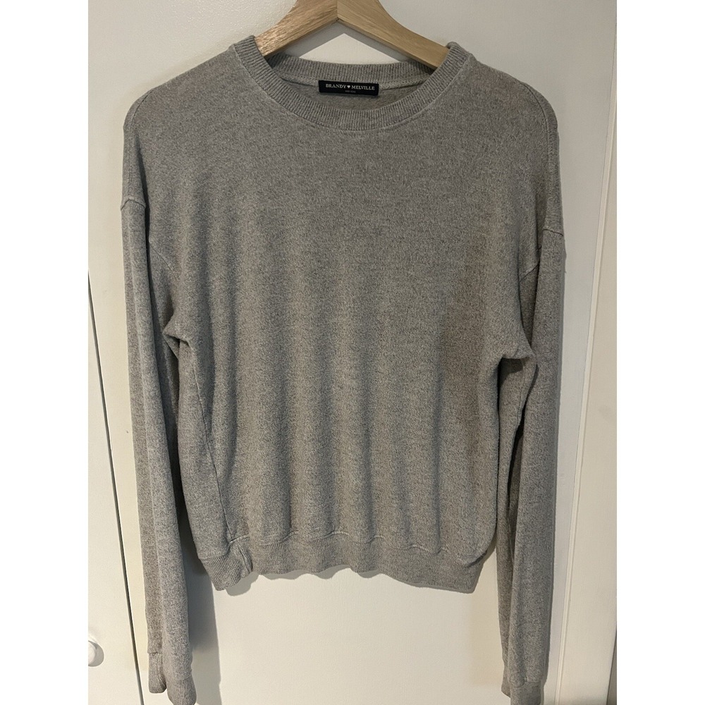 Brandy Melville Gray Long Sleeve Sweater One‎ Size Oversized